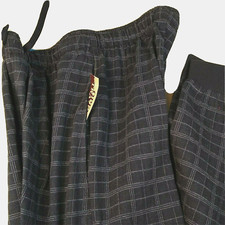 Men's Sleep Lounge Pants Size Med 2 Waist Pockets New Open Trails Plaid