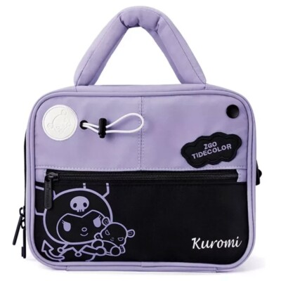 Sanrio x Tide Color Kuromi Cosmetic Bag Large Travel Case Organizer Authentic