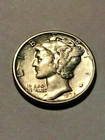 1936 Mercury Silver Dime VF+ #9238