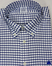 Brooks Brothers The Original Polo Shirt MEDIUM Stretch Oxford Non-Iron NWT 108
