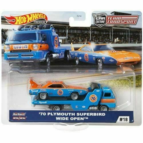 Hot Wheels Team Transport #18 1970 Plymouth Superbird and Wide Open Vehicle - Picture 1 of 1