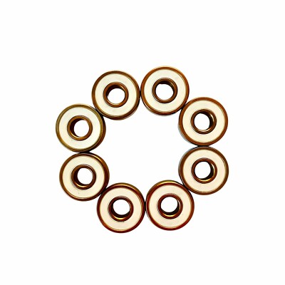 Titanium Coated Bearings 8PC Better than ABEC-11 FAST SHIPPING