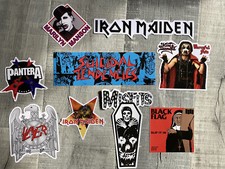 Iron Maiden Sticker Set Of 9 King Diamond Black Flag PANTERA Asst Rock Stickers
