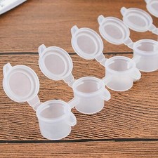 50 Strips 3ml Empty Paint Pots Snap Lid Arts Crafts Paint Storage Containers