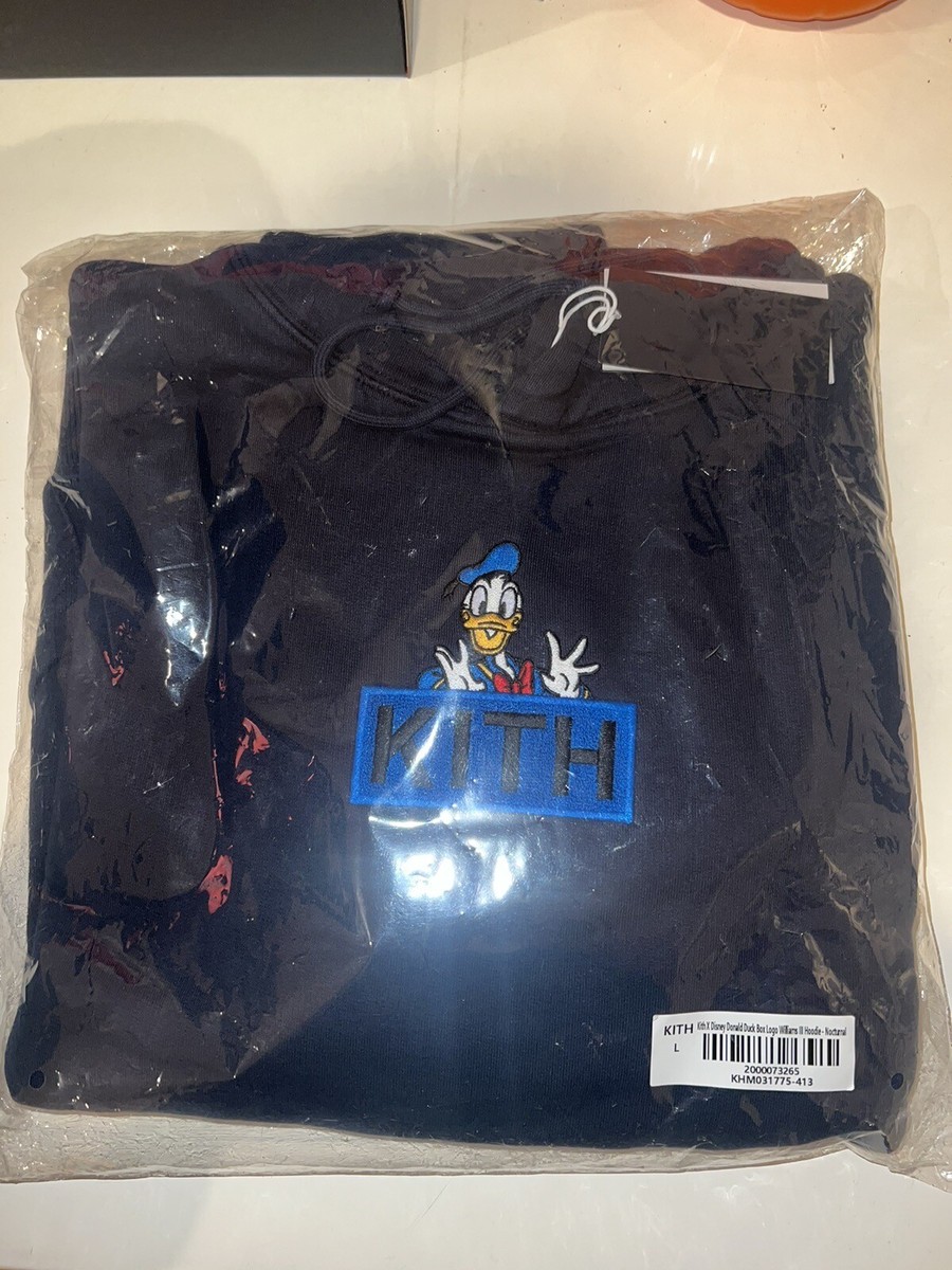 NEW Disney x Kith Donald Duck Classic Logo Hoody Sweater L NEW Disney x Kith Donald Duck Classic Logo Hoody Sweater L