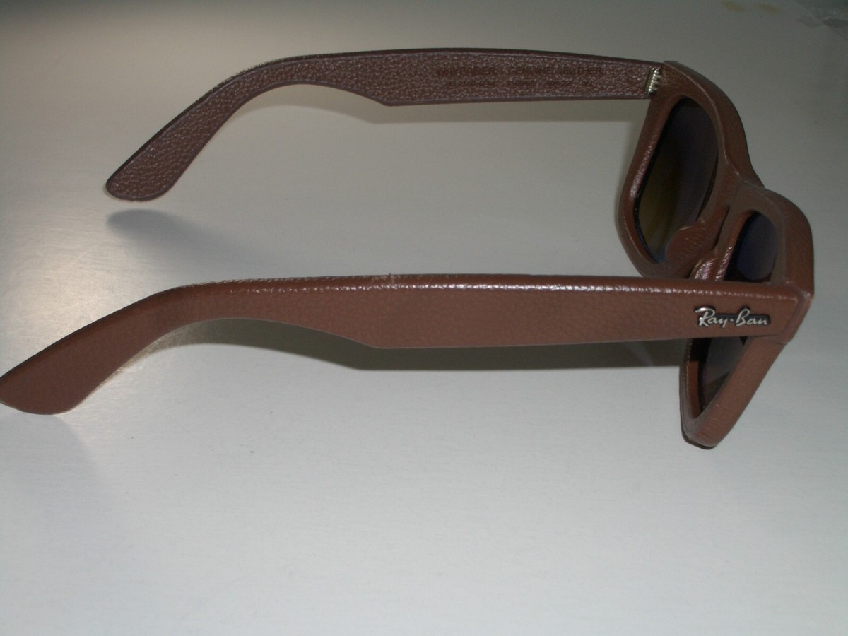RB2140-Q-M 50[]22 GENUINE LEATHER BROWN GRADIENT UV CRYSTAL