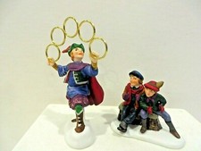 DEPT 56  TWELVE DAYS OF DICKENS' VILLAGE- FIVE GOLDEN RINGS - 2 PIECES