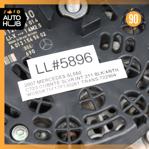 06-12 Mercedes R230 SL550 E550 CLS550 ML550 Alternator Generator OEM - Picture 13 of 13