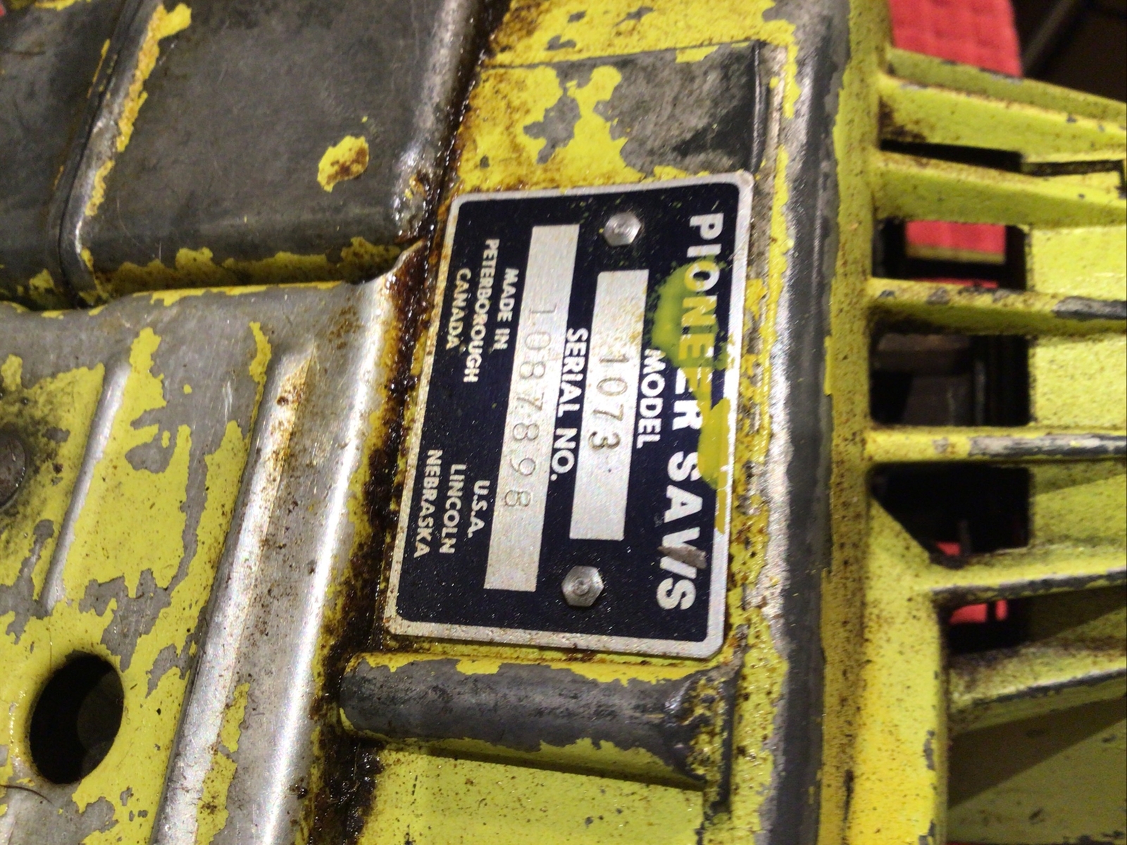 Vintage Pioneer 1073 chainsaw eBay