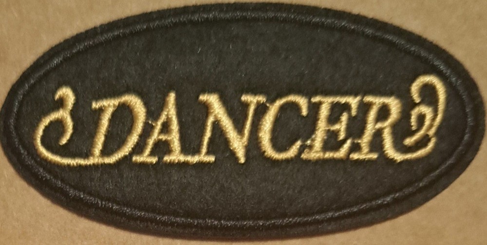 Dancer embroidered Iron on patch