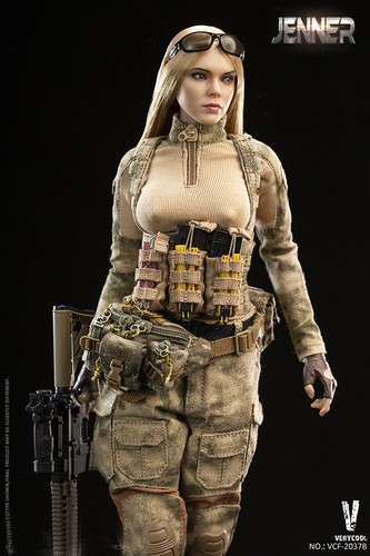 VERYCOOL VCF-2037B Jenner Military Female Soldier Action Figure 1/6 IN STOCK - Picture 5 of 9