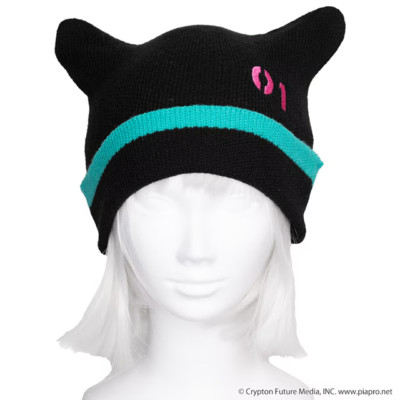 Vocaloid Hatsune Miku Knit Cap Beanie Cat Ear Unisex Cyber Cosplay Piapro