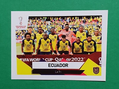 2022 EO South America Qualifiers FIFA Qatar #015 ECUADOR SOCCER TEAM Sticker 
