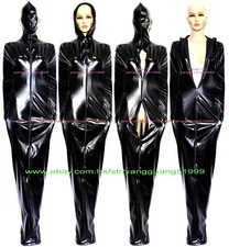 Women Men Jumpsuits Mummy Suit Costumes Unisex Shiny Sleeping Bag Bodysuit F930