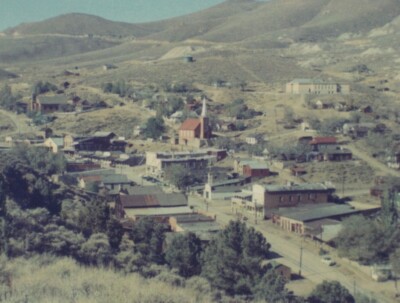 PHOTO PRINT Possibly Virginia City Nevada View Western Town circa 1950s
