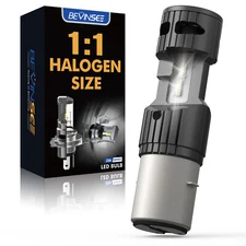 BEVINSEE Z26 1x BA20D LED Headlight Bulb Motorcycle High/Low Beam Bright White