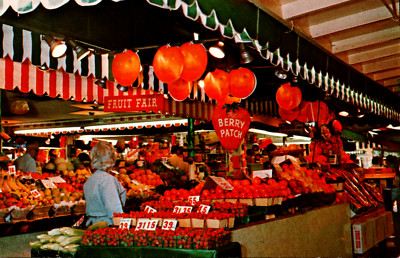 Farmers Market Third and Fairfax Los Angeles CA Postcard Berry Patch ...