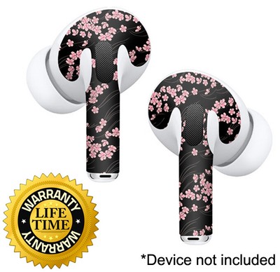 Download Apple Airpod Pro Cherry Blossom Skin Wrap Vinyl Black Pink ...