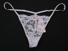 VICTORIA'S SECRET Dream Angels Shine Strap Twinkle Lace Thong V-String Panty S M