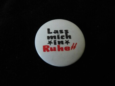 Pin Button, OLD, From Collection, Leave Me Alone