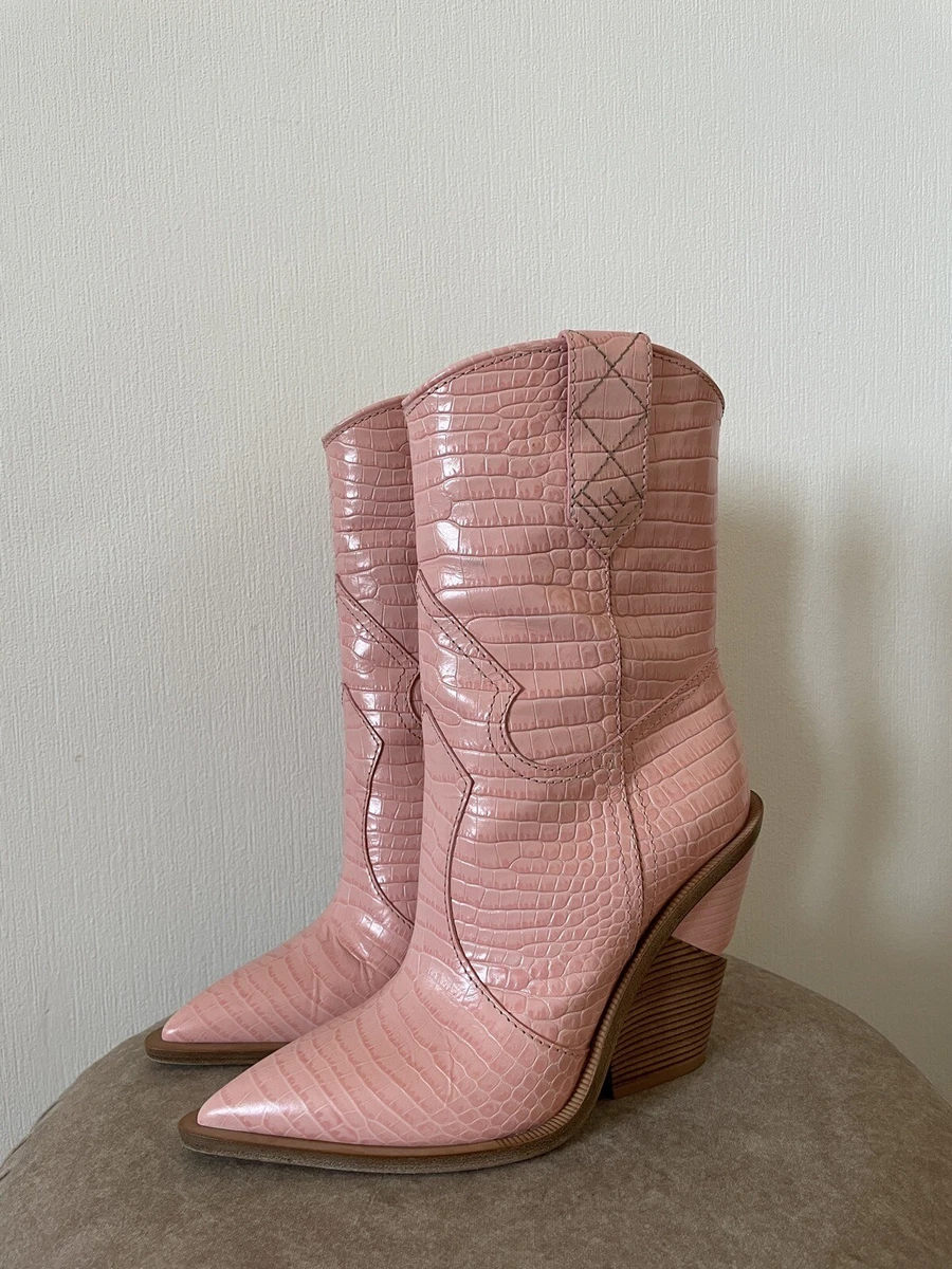 Pink fendi hotsell cowboy boots