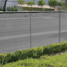 6x50' Fence Privacy Screen Outdoor Fencing Mesh Shade Net Cover Gray Windscreen