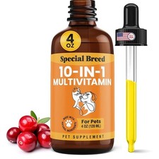 10-in-1 Liquid Multivitamin Supplement for Dogs  Cats, 4oz