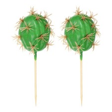 2 Pezzi 2,2" Dia Finto Cactus Piante Succulente Artificiali Senza Vaso Decorazione Cactus