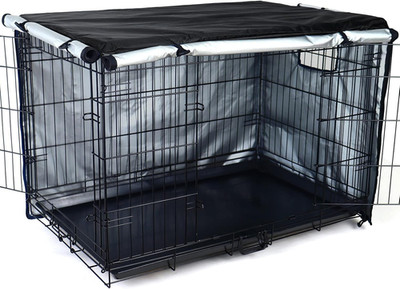 Dog Crate Cover 24 Inch, Kennel Cover for Wire Dog Cage, Black