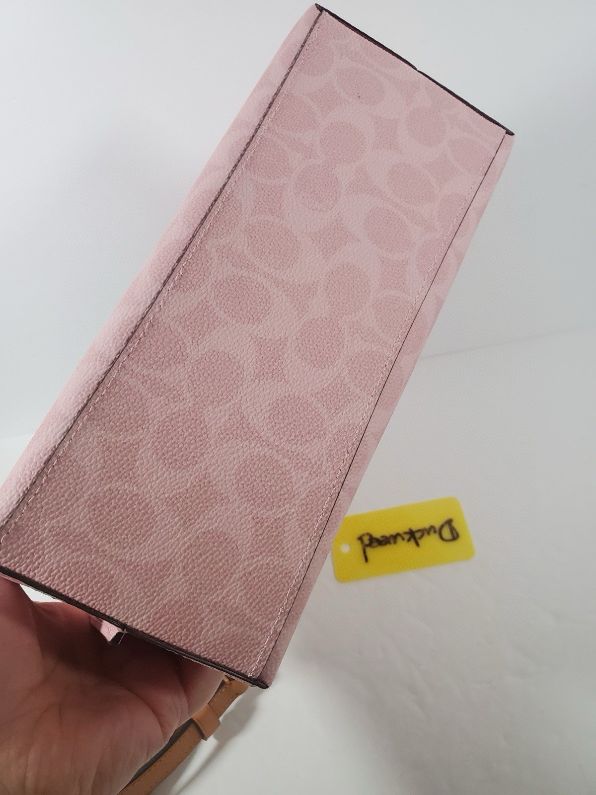Coach Mollie Tote Bag 25 In Signature Canvas With Charms Gold/Powder Pink CER24 image 4
