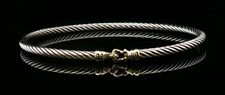 750/925 David Yurman Bangle Size 6.25 10.4g