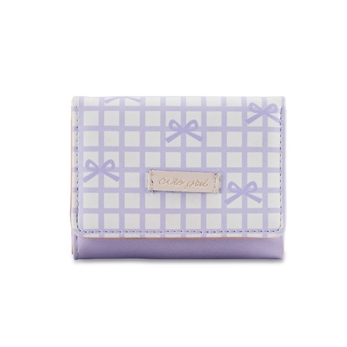 Cartera de cuero PU con tres pliegues para mujer y niña - Imagen 17 de 17