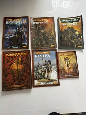 Warhammer Buch Konvolut Games Workshop 6 Vintage Regelbücher