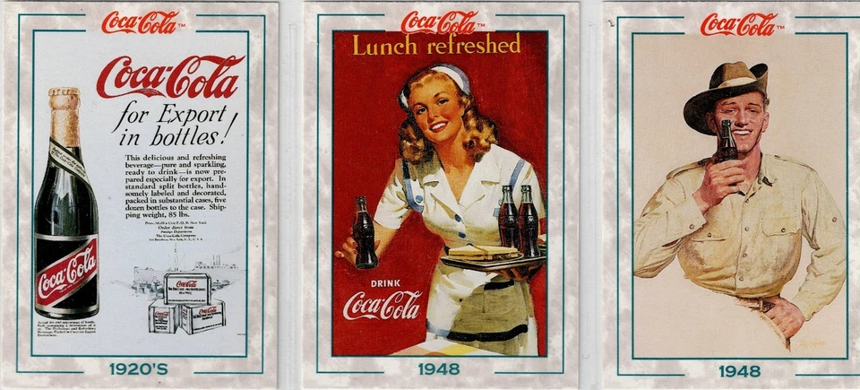 9 Coca Cola Advertising Trading Cards, Series 2, from Calanders & Adverts(C) - Image 3 of 4