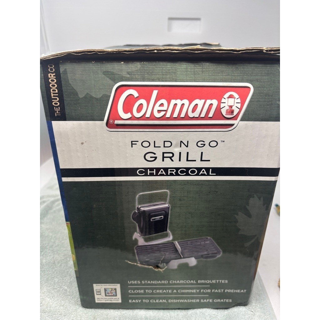 ⭐︎新品⭐︎希少廃盤品！Coleman CHARCOAL GRILL II/M Coleman Fold N Go Hibachi Charcoal Grill Portable Camping Grill