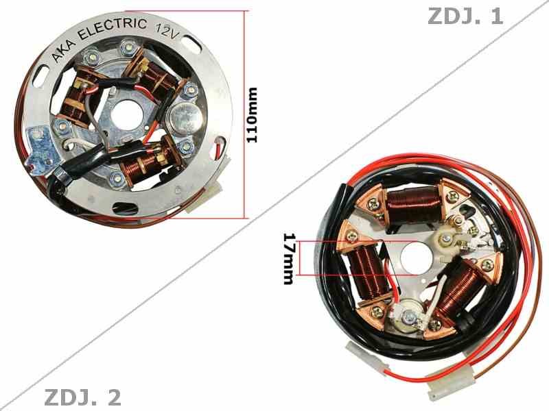 Stator Simson S51 12V résout les pannes de démarrage dispositif d'allumage AKA