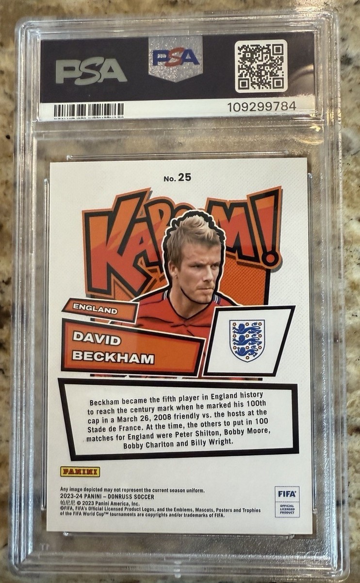 2023-24 Panini Donruss Fifa - Kaboom David Beckham #25 for