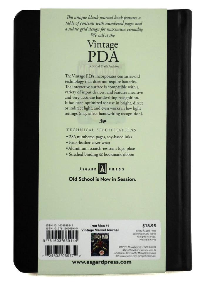 Vintage Classic Invincible Iron Man Journal Book PDA Archive Marvel Comics New - Image 2 of 4