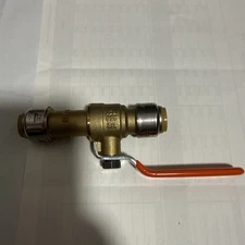 SharkBite Max 1/2 Inch Slip Ball Valve Push to Connect Brass Home Plumbing Tool