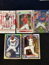 (5) Misc JAMES WOOD 2024 BOWMAN CHROME, Optic, Crusade  RC’s 📈🔥💪🏻
