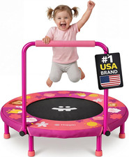 Happin  36'' Toddler Trampoline Indoor, Foldable Mini Trampoline for Kids Ages 2