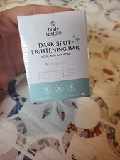 Body Restore Dark Spot Lightening Bar Soap (2 bar pack) Kojic Acid Peppermint !!