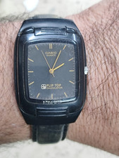 CASIO FTP-10 MODULE 760 FLIP TOP CALCULATOR WATCH JAPAN WATCH WORK FOR PARTS