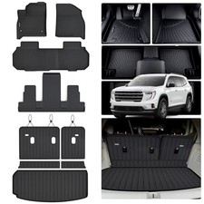 Floor Mats, Trunk Liner Backrest Mat Cargo Mat for 2025-26 Acadia Full Mats
