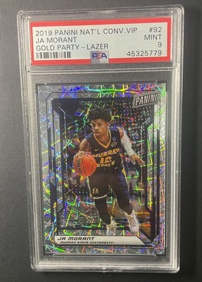 Ja Morant 2019 RC Panini National Convention VIP Gold Party Lazer