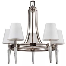 Manteo 26" Wide 5 Light Single Tier Empire Style Chandelier, (New Damaged Box)