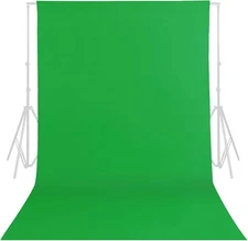 Green Screen Backdrop, 5 X 6.5Ft Greenscreen Background for Photoshoot, Small Fa