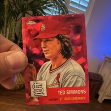 Topps 2022 Chrome Platinum Anniversary Ted Simmons Cardinals #70 Baseball Card
