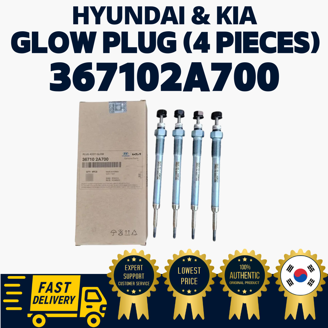 GENUINE OEM Hyundai Kia Glow Plug Assy 4 Pieces 367102A700 Accent Carens
