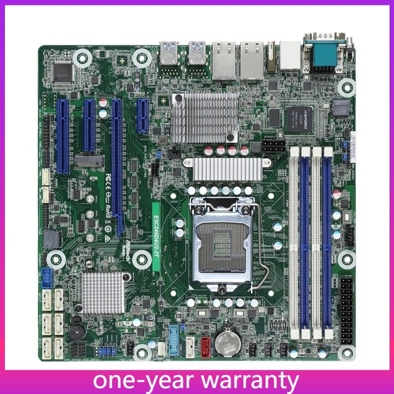 ASRock Rack E3C246D4U2-2T C246 Motherboard M-ATX LGA1151 Dual 10GbE 8xSATA